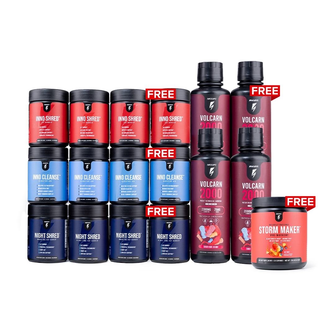 Thermo Shred Stack 3-Month + 1 Stack Free + 1 Free Storm Maker